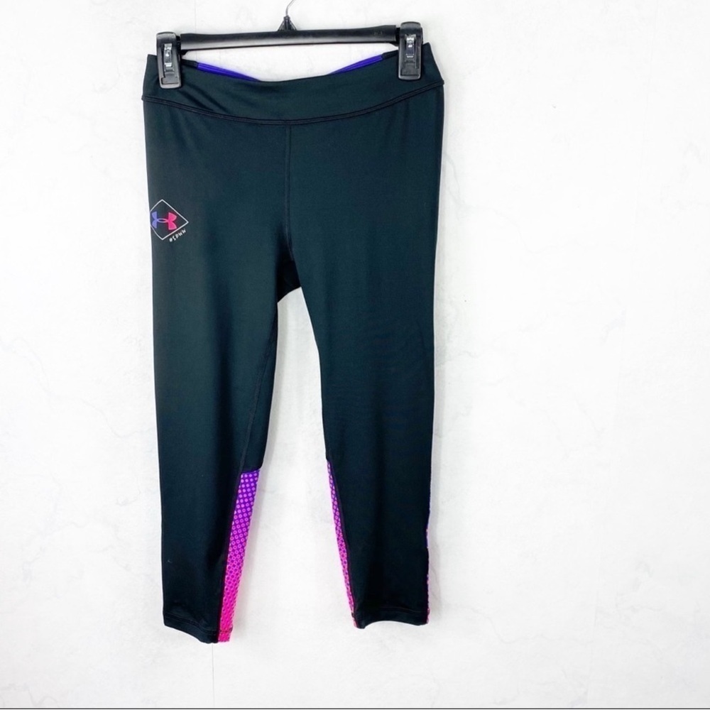 Under Armour Kids Leggings in Black and Purple